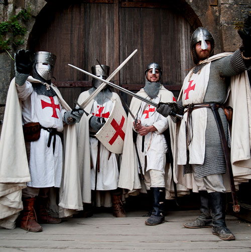 Modern Templar re-enactors